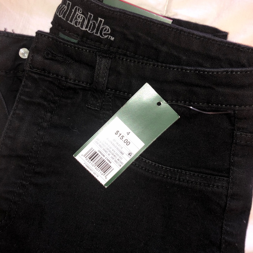 High waisted skinny black jeans